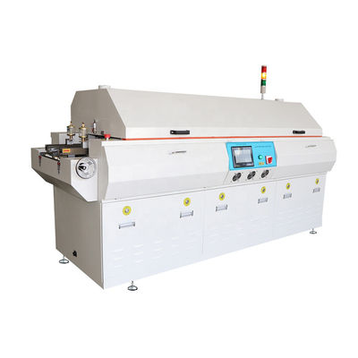 Forno de refluxo automático SMT pequeno de 4 zonas com controle PLC touch screen