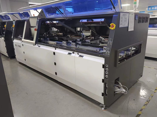 Equipamento de solda de onda seletiva em linha para montagem fixa de placas de PCB